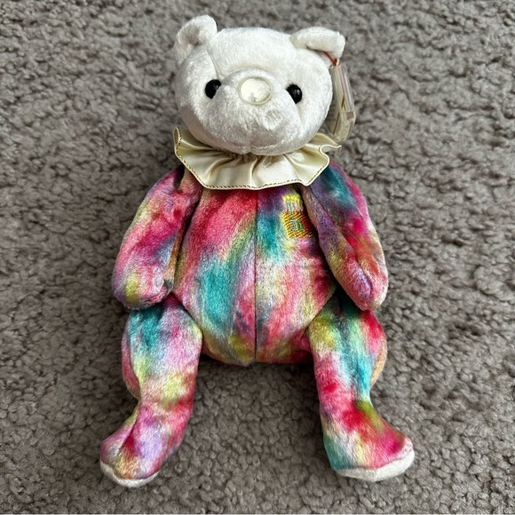 Vintage Ty 2001 The Birthday Beanies Collection June Plush Bear Beanie Baby - Picture 6 of 9